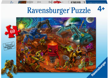 RAVENSBURGER 051670 -  SPACE CONSTRUCTION  60 PIECE PUZZLE - Toyworld Frankston