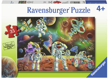 RAVENSBURGER 086788 - MOON LANDING 35 PIECE PUZZLE - Toyworld Frankston