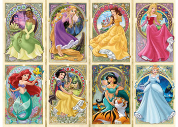 RBURG - DISNEY ART NOUVEAU PRINCESSES 1000 PC PUZZLE - Toyworld Frankston