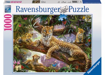 RBURG LEOPARD FAMILY PUZZLE 1000PC - Toyworld Frankston
