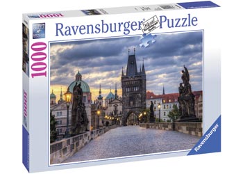 RAVENSBURGER - ACROSS CHARLES BRIDGE AT DAWN PUZZLE 1000P - Toyworld Frankston