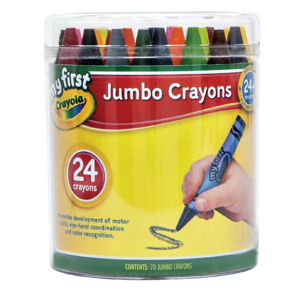 CRAYOLA - MY FIRST CRAYOLA JUMBO CRAYONS 24 PACK - Toyworld Frankston
