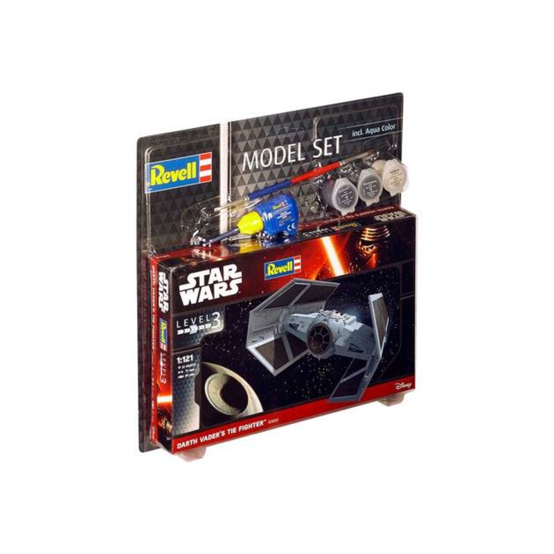 REVELL STAR WARS LEVEL 3 DARTH VADERS TIE FIGHTER - Toyworld Frankston