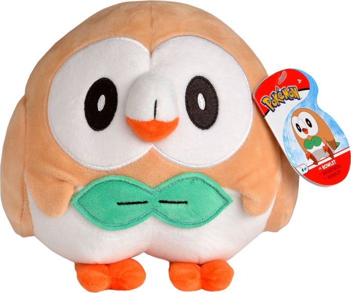 POKEMON 8IN PLUSH ROWLET - Toyworld Frankston
