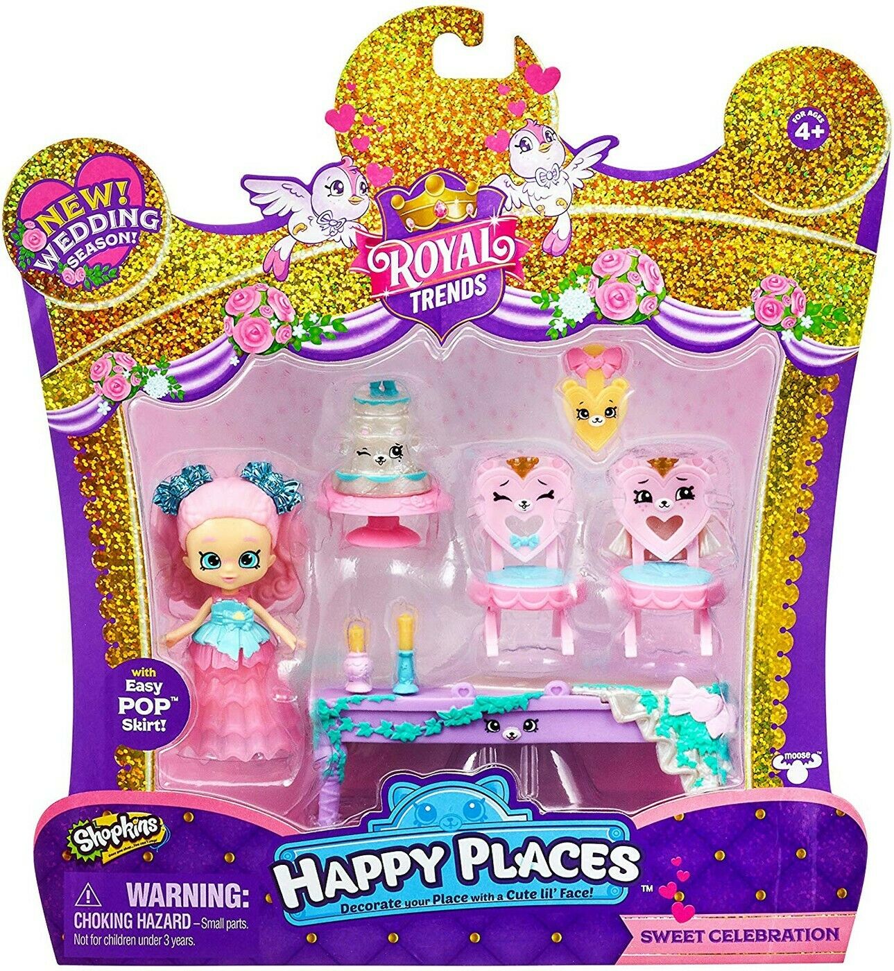 SHOPKINS HAPPY PLACES HAPPY SCENE PK - SWEET CELEBRATIOND - Toyworld Frankston