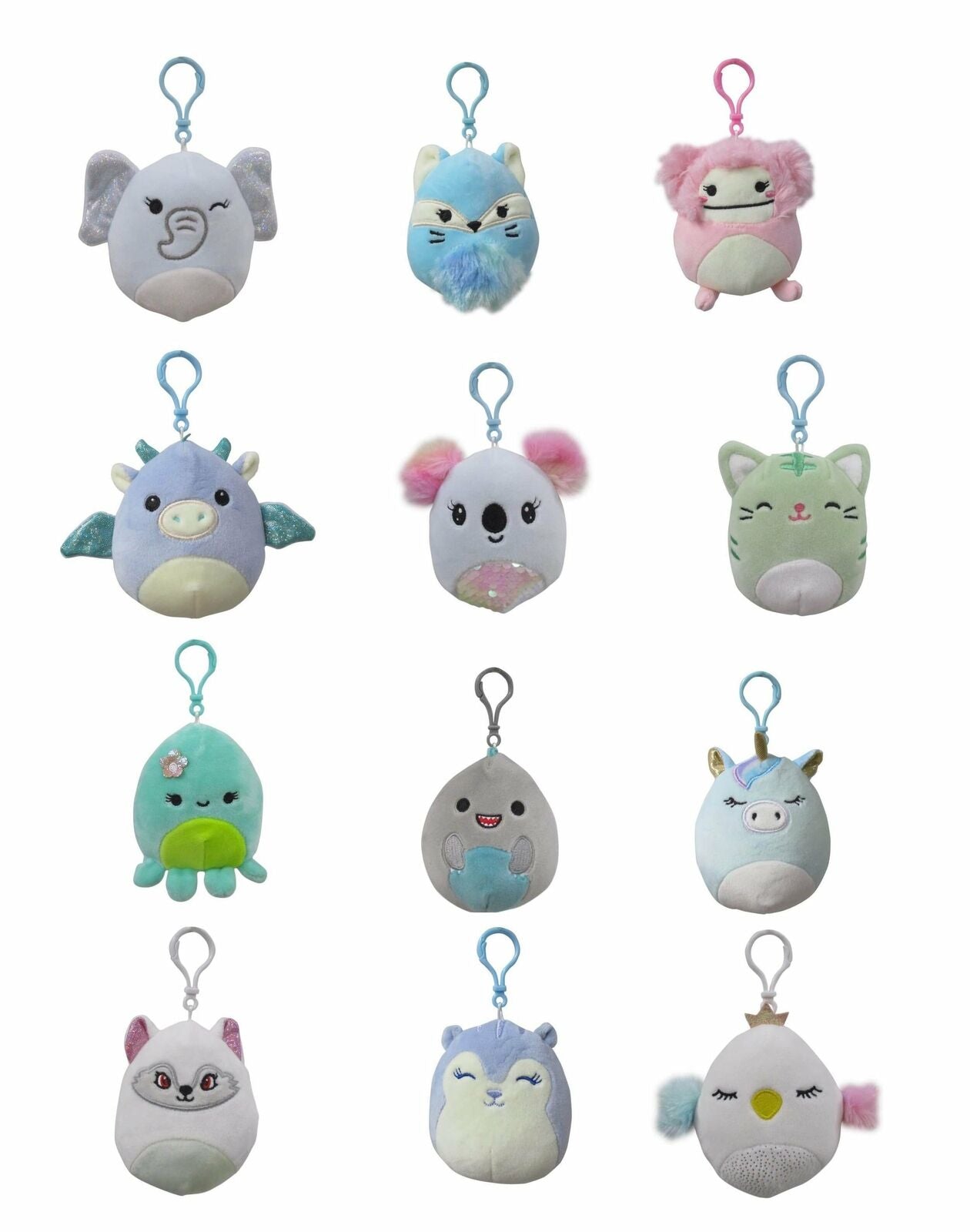 SQUISHMALLOWS 3.5 INCH CLIP ONS ASSORTMENT - Toyworld Frankston