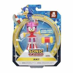 SONIC THE HEDGEHOG 4” ARTICULATED FIGURE - AMY - Toyworld Frankston