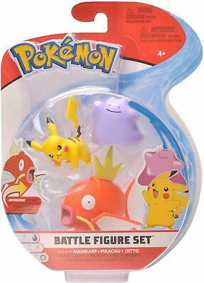 POKEMON 2 & 3 INCH 3 FIGURE PK - MAGIKAPP + PIKACHU + DITTO - Toyworld Frankston