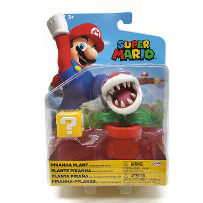 NINTENDO SUPER MARIO 4" PIRANHA PLANT WITH QUESTION BLOCK - Toyworld Frankston