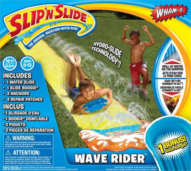 WAVE RIDER SINGLE SLIP N SLIDE WITH BOOGIE BOARD