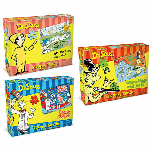 DR SEUSS 300 PC PUZZLE ASSORTED - Toyworld Frankston