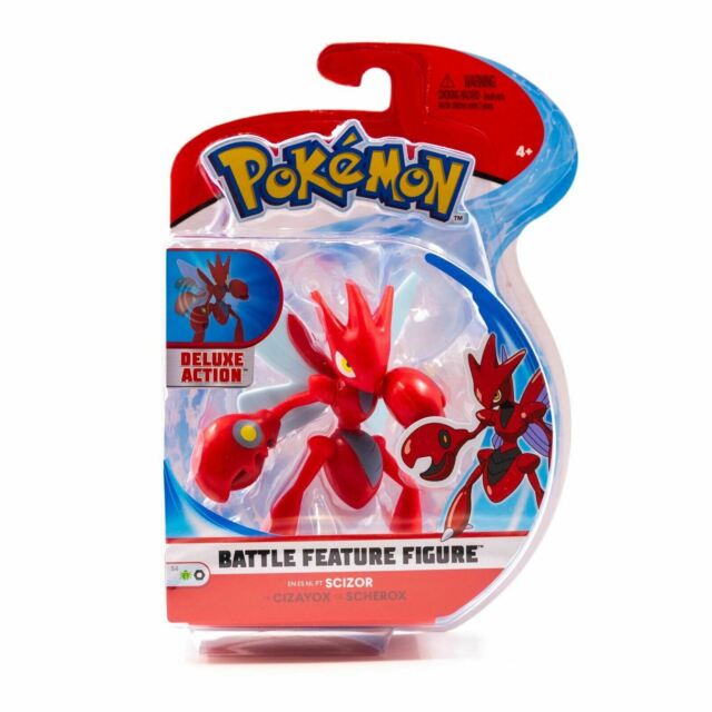 POKEMON BATTLE FEATURE FIGURE SCIZOR - Toyworld Frankston