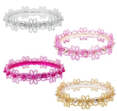 GLITTER FLOWER BANGLE V2 - Toyworld Frankston