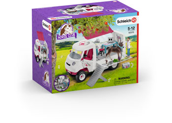 SCHLEICH - MOBILE VET WITH HANOVERIAN FOAL - Toyworld Frankston