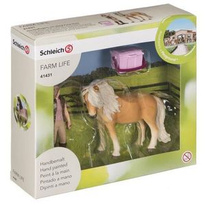 SCHLEICH - HORSE GROOM W ICELANDIC PONY MARE - Toyworld Frankston