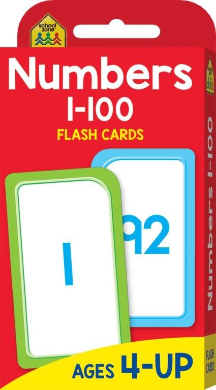 SCHOOL ZONE: NUMBERS 1-100 FLASHCARDS