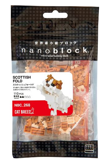 NANOBLOCK - SCOTTISH FOLD 268 - Toyworld Frankston