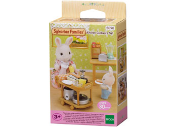 SF - KITCHEN COOKWARE SET | SYLVANIAN FAMILIES | Toyworld Frankston