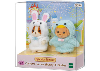 SYLVANIAN FAMILIES COSTUME CUTIES (BUNNY & BIRDIE) - Toyworld Frankston