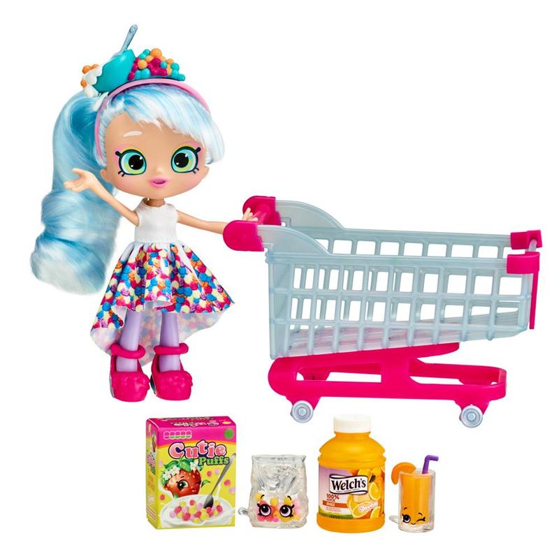 SHOPKINS S12 CHRISSY PUFFS SHOPPING CART - Toyworld Frankston
