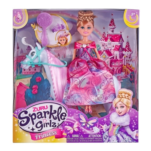 SPARKLE GIRLZ 10' PRINCESS DOLL W/ HORSE PLAYSET - Toyworld Frankston