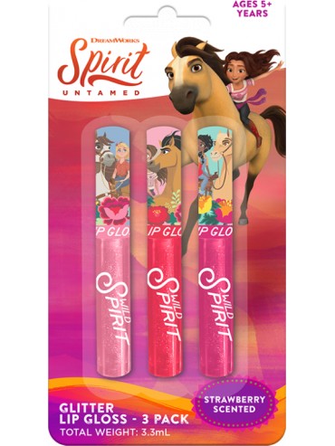 SPIRIT GLITTER LIP GLOSS 3PK - Toyworld Frankston