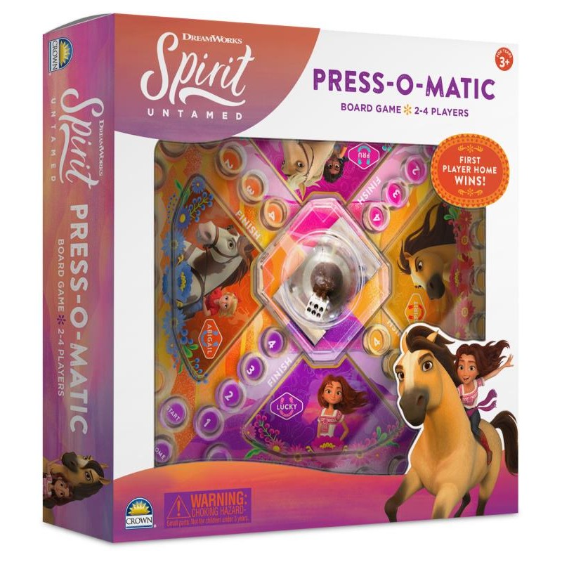 SPIRIT PRESS O MATIC BOARD GAME - Toyworld Frankston