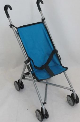 PLAYWORLD DOLL UMBRELLA STROLLER BLUE - Toyworld Frankston