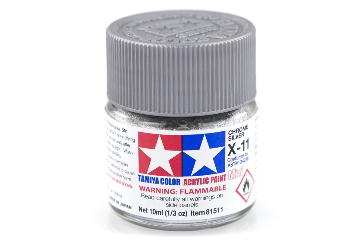 TAMIYA X-11 CHROME SILVER - Toyworld Frankston
