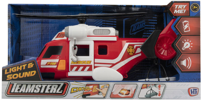 TEAMSTERZ MED L&S FIRE RESCUE HELICOPTER - Toyworld Frankston