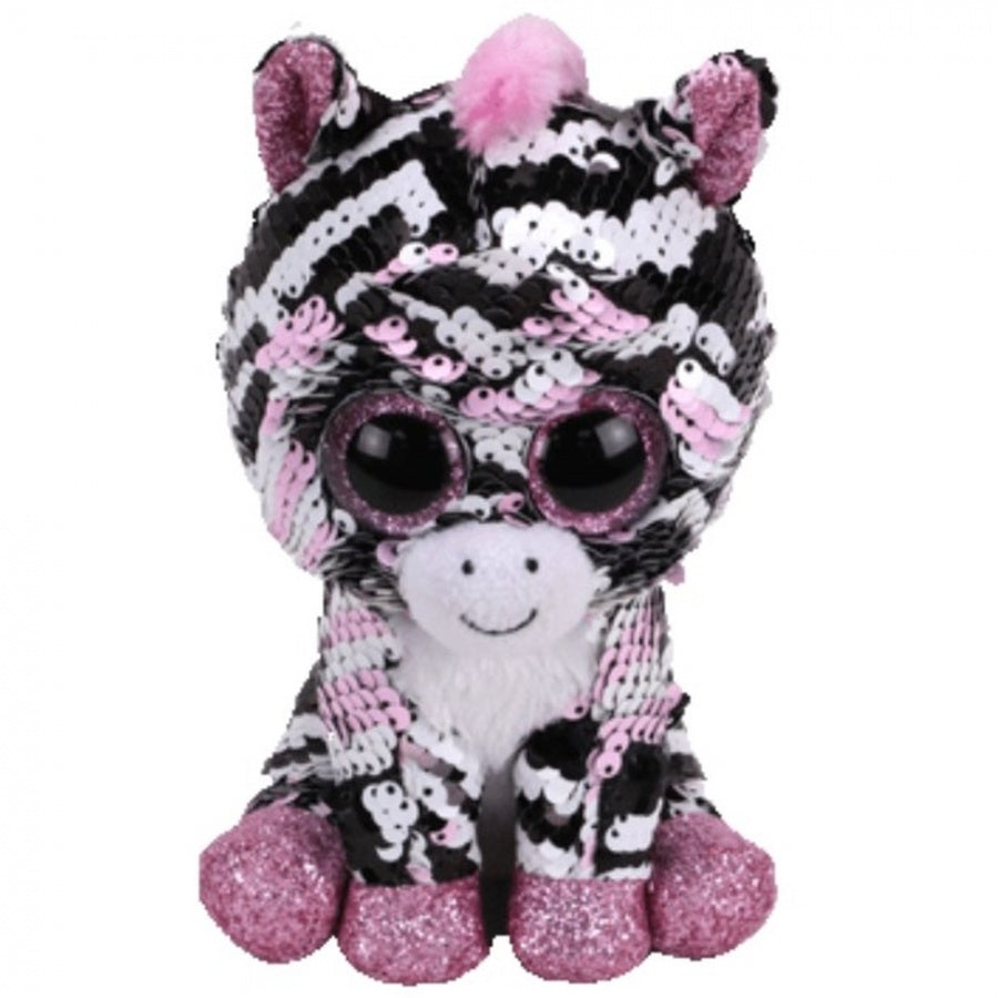 BEANIE BOO SEQUINS ZOEY ZEBRA | TY BEANIES | Toyworld Frankston