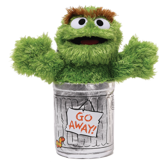 SESAME STREET OSCAR THE GROUCH 25CM SOFT TOY PLUSH - Toyworld Frankston