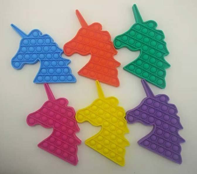 POP IT FIDGET TOY UNICORN SHAPE - Toyworld Frankston