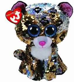 BEANIE BOOS SEQUINS STERLING THE LEOPARD REG | TY BEANIES | Toyworld Frankston