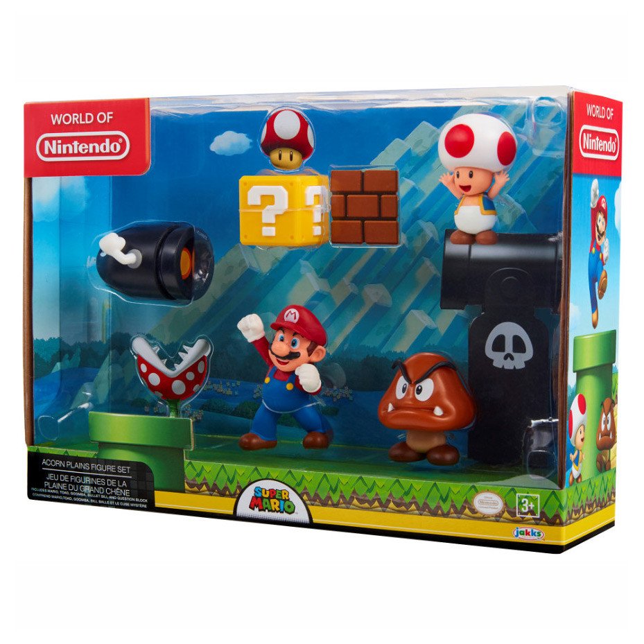 WORLD OF NINTENDO 2.5 ACORN PLAINS FIGURE SET - Toyworld Frankston