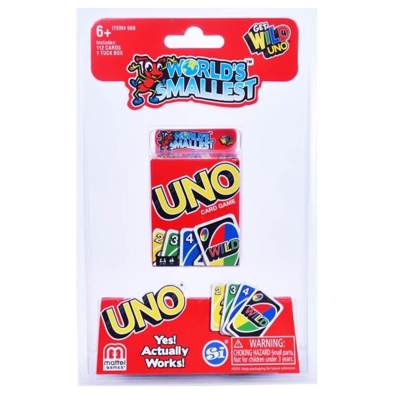 WORLD SMALLEST UNO - Toyworld Frankston