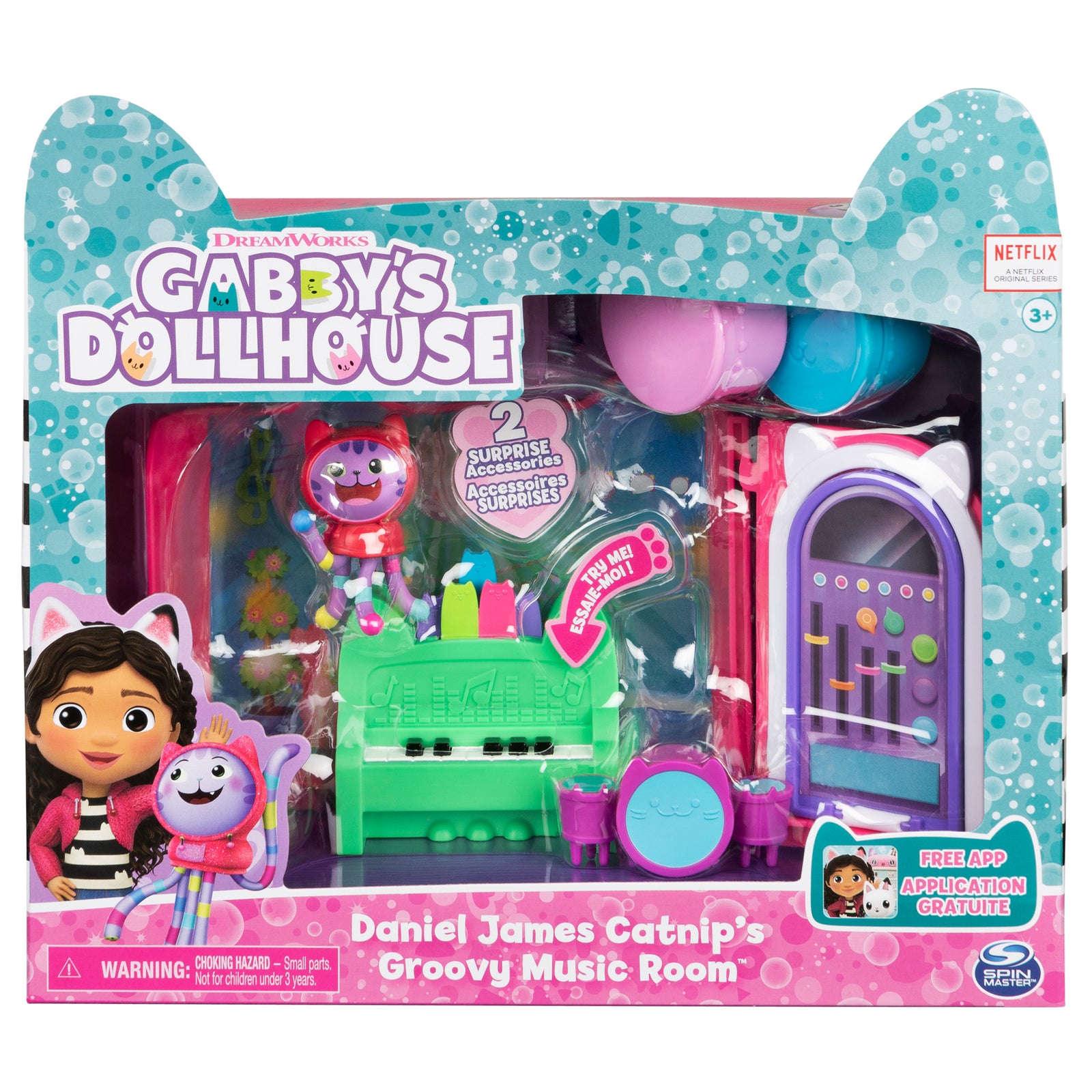 GABBYS DOLLHOUSE DANIEL JAMES CATNIP GROOVY MUSIC ROOM - Toyworld Frankston